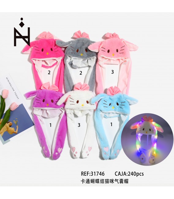 Gorro Infantil Peluche Luces