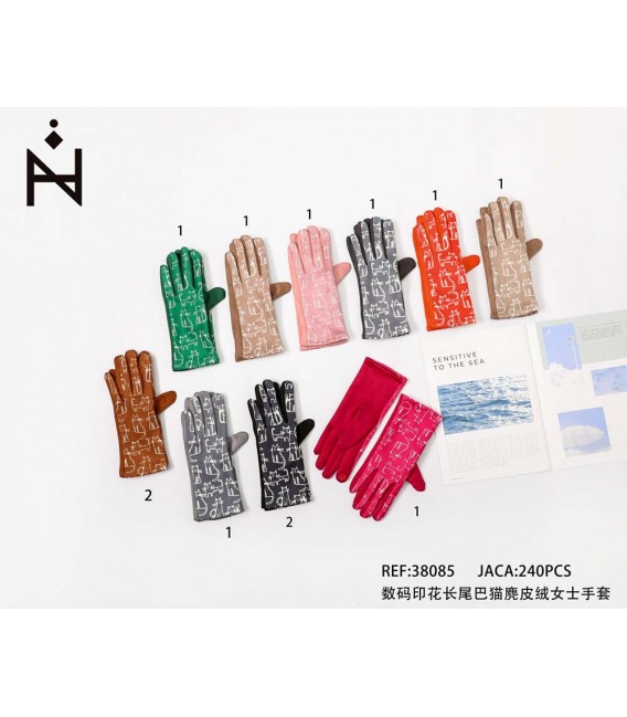Guantes Con Gato De Mujer