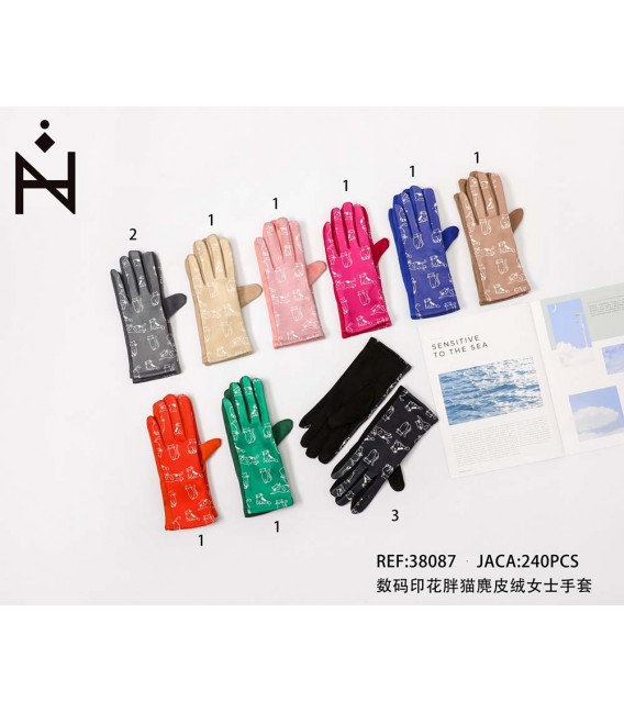 Guantes Con Gato De Mujer