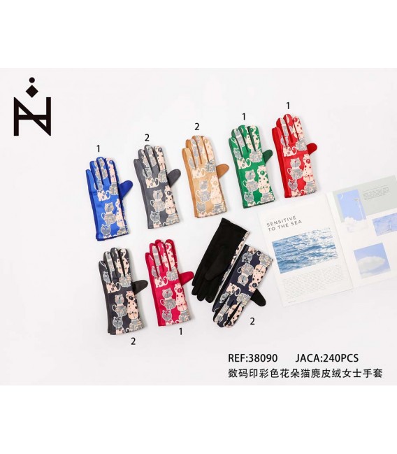 Guantes Con Gato De Mujer