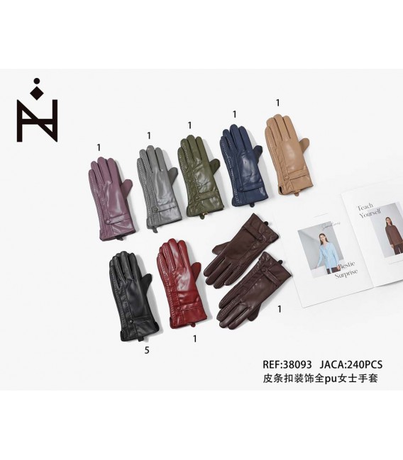 Guantes Polipiel Para Mujer