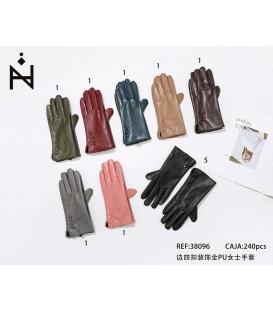 Guantes Polipiel Para Mujer