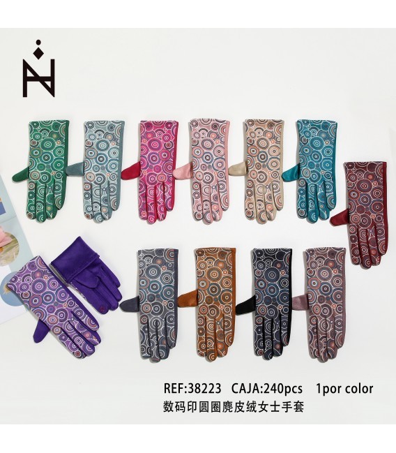 Guantes Mujer Con Circulo
