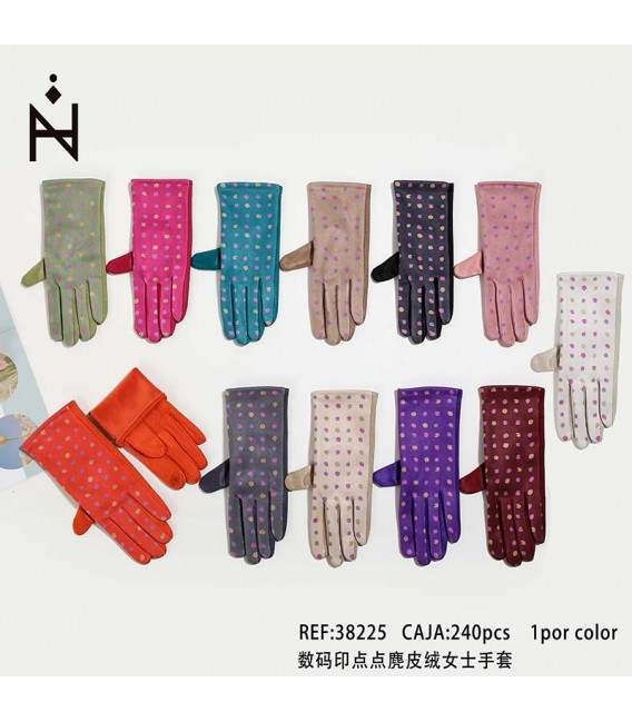 Guantes Mujer Con lunar