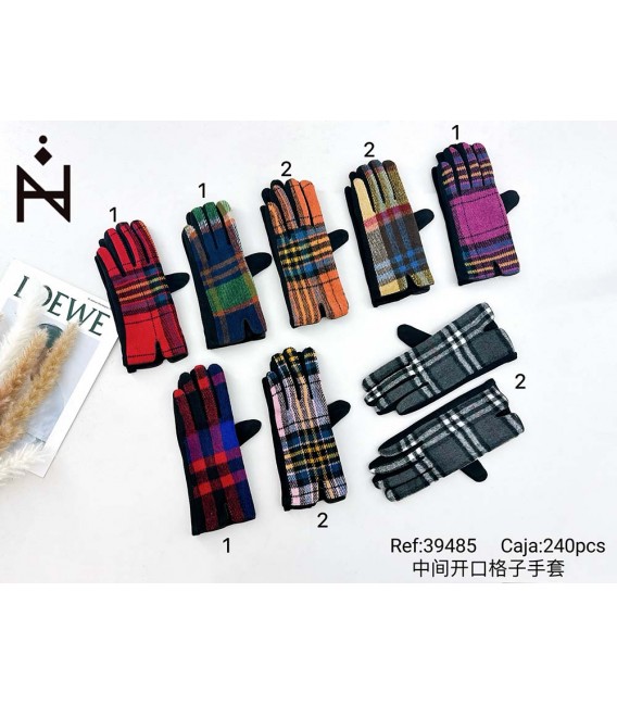 Guantes Estampado Cuadro