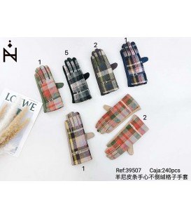 Guantes Estampado Cuadro