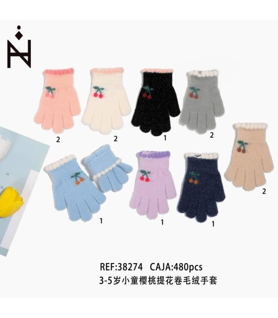 Guantes Infantil Cereza