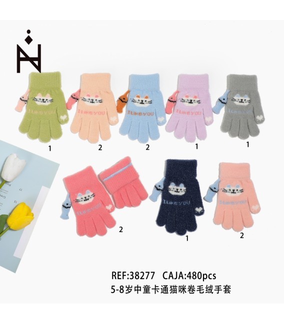Guantes Infantil Gato