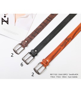 Cinturon De Hombre 4cm