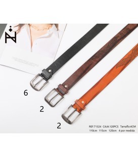 Cinturon De Hombre 4cm