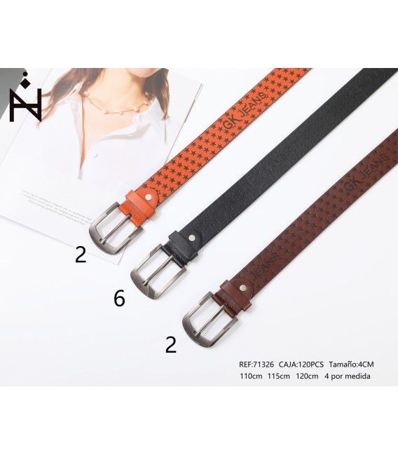 Cinturon De Hombre 4cm