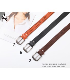 Cinturon De Hombre 4cm