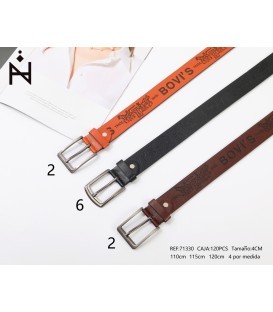 Cinturon De Hombre 4cm