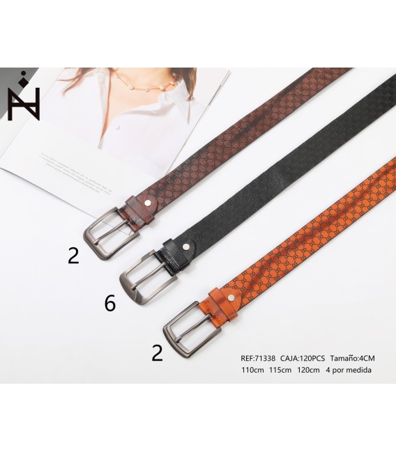 Cinturon De Hombre 4cm