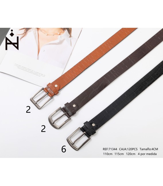 Cinturon De Hombre 4cm