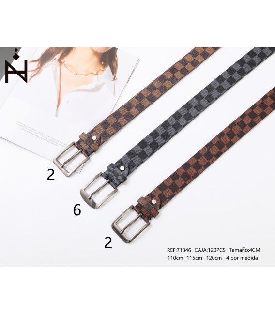 Cinturon De Hombre 4cm