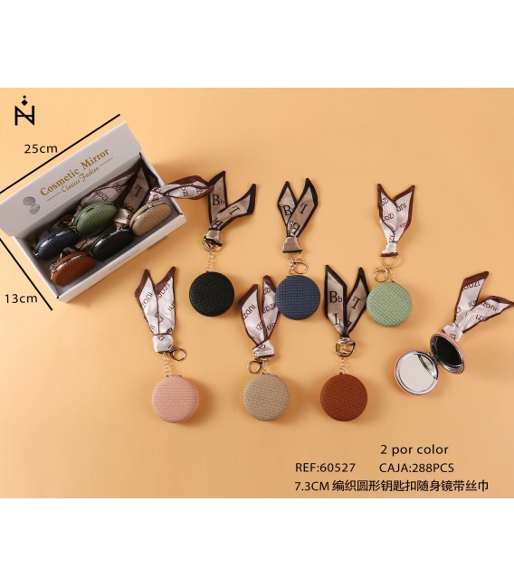 Llavero con Espejo Dibujo Tejado